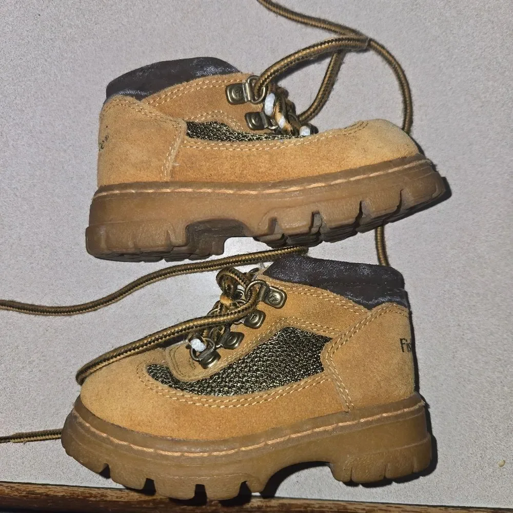 Fisher-Price Tan and Black Rugged Boots